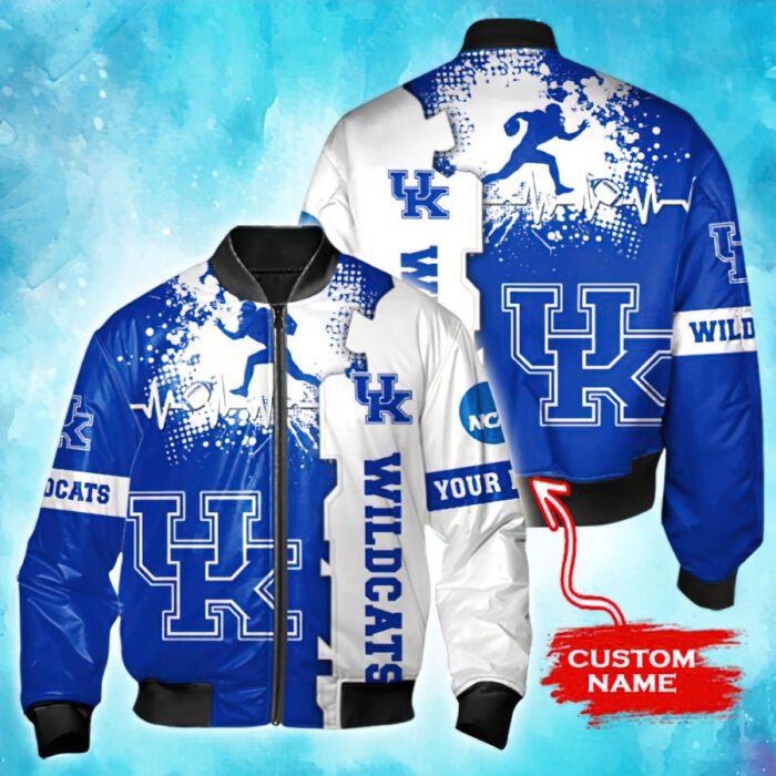 NCAA Kentucky Wildcats Custom Name Bomber Jacket