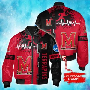 NCAA Maryland Terrapins Tide Custom Name Bomber Jacket