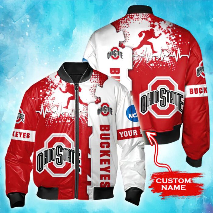 NCAA Ohio State Buckeyes Custom Name Bomber Jacket