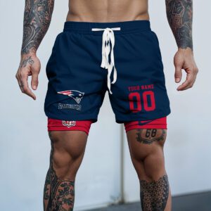 New England Patriots NFL New Personalized Double Layer Shorts WDS1020