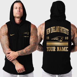 New England Patriots NFL Personalized Men Workout Hoodie Tank Tops WHT1311