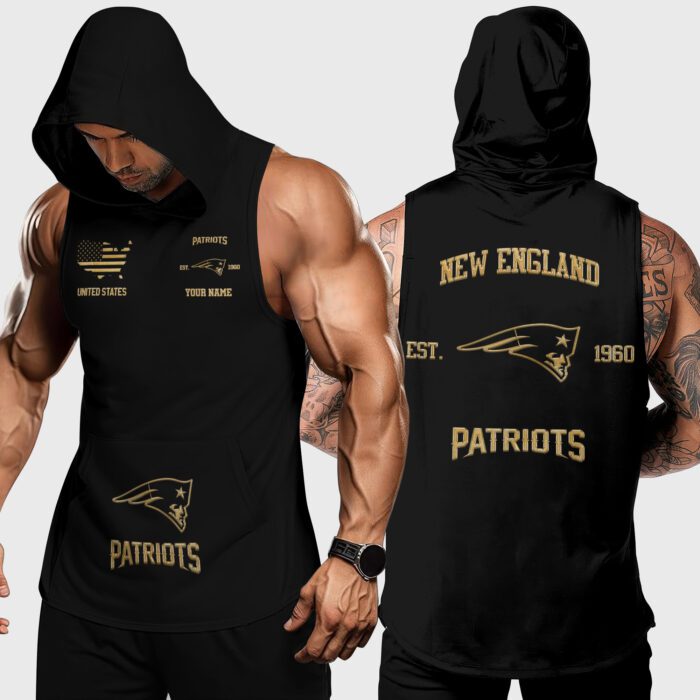 New England Patriots NFL Personalized Workout Hoodie Tank Tops WHT1243