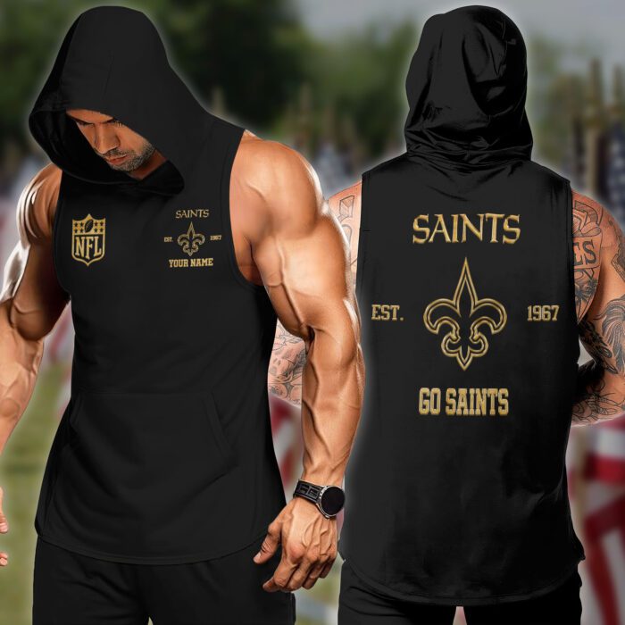 New Orleans Saints NFL Hoodie Tanktop Custom Your Name WHT1021