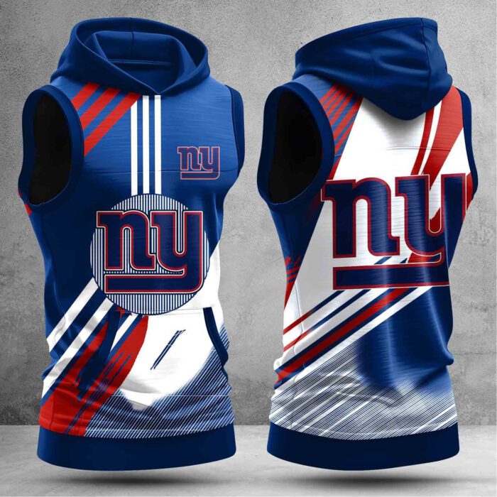 New York Giants Men Workout Hoodie Tank Tops WHT1552