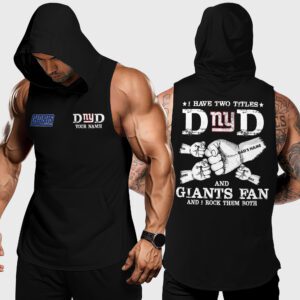 New York Giants NFL Personalized Hoodie Tank Tops Gifts For Dad WHT1055