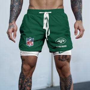 New York Jets NFL Personalized Double Layer Shorts WDS1117