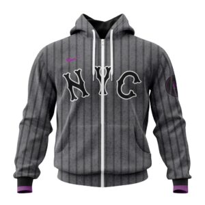 New York Mets MLB Personalized 2024 City Connect 3D Zip Hoodie CCN1042