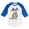 New York Mets Stega 3/4 Royal Blue Sleeve Raglan Shirt