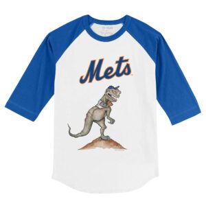 New York Mets TT Rex 3/4 Royal Blue Sleeve Raglan Shirt