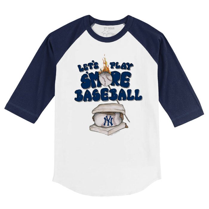 New York Yankees S'mores 3/4 Navy Blue Sleeve Raglan Shirt