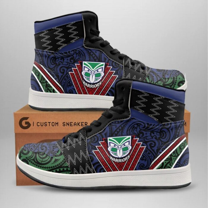 New Zealand Warriors Air Jordan 1 Sneaker JD1 Shoes For Fans GSS1064