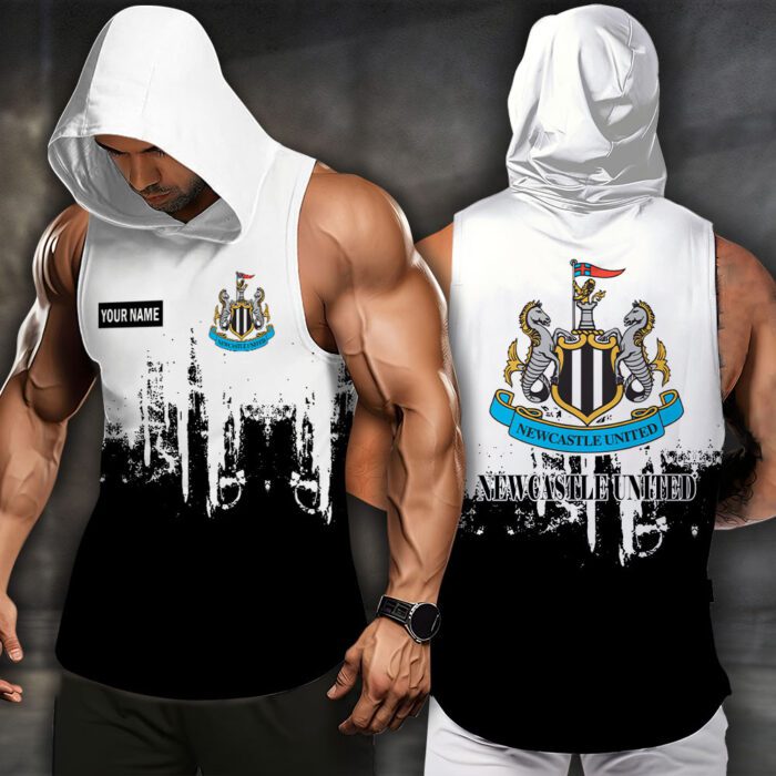 Newcastle United F.C Men Workout Hoodie Tank Tops WHT1599