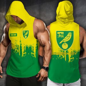 Norwich City Men Workout Hoodie Tank Tops WHT1496