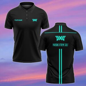 PXG Personalized Golf Polo Shirts - Cyan WPL1065