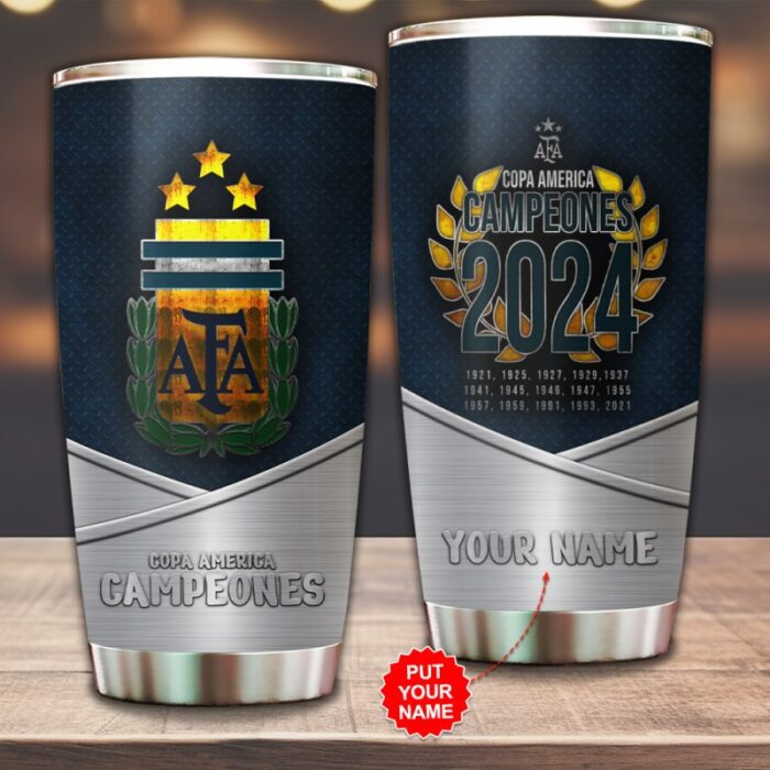 Personalized Argentina National Football Team Stainless Steel Tumbler GUD1263