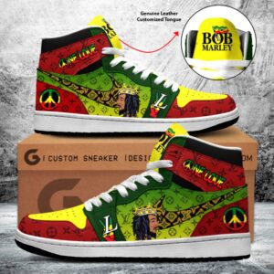 Personalized Bob Marley Air Jordan 1 Sneaker JD1 Shoes For Fans GSS1079