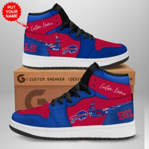 Personalized Buffalo Bills NFL Air Jordan 1 Sneaker JD1 Shoes For Fans GSS1082