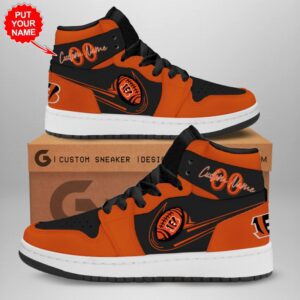 Personalized Cincinnati Bengals NFL Air Jordan 1 Sneaker JD1 Shoes For Fans GSS1085