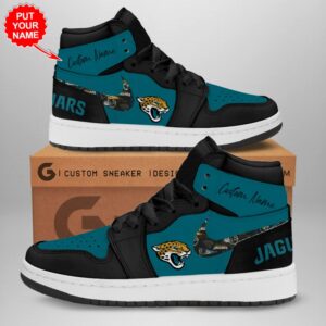 Personalized Jacksonville Jaguars NFL Air Jordan 1 Sneaker JD1 Shoes For Fans GSS1099