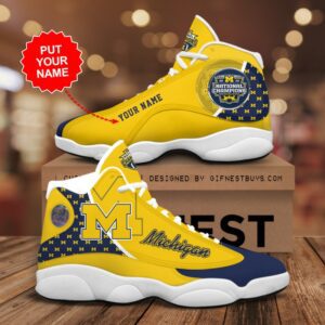 Personalized Michigan Wolverines Football JD13 Shoes GSS1110