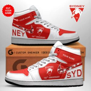 Personalized Sydney Swans Air Jordan 1 Sneaker JD1 Shoes For Fans GSS1124