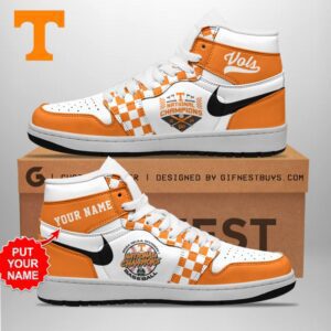 Personalized Tennessee Volunteers Baseball Air Jordan 1 Sneaker JD1 Shoes For Fans GSS1128