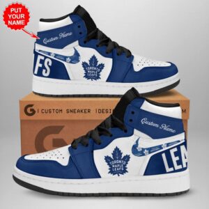 Personalized Toronto Maple Leafs Air Jordan 1 Sneaker JD1 Shoes For Fans GSS1131