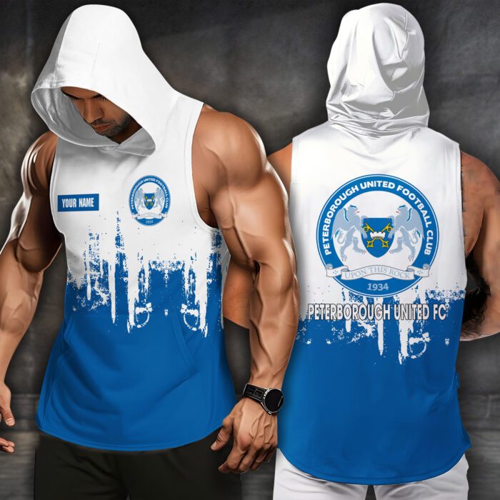 Peterborough United F.C Men Workout Hoodie Tank Tops WHT1500