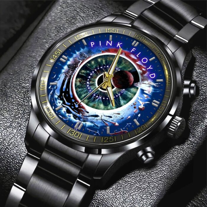 Pink Floyd Black Stainless Steel Watch GUD1290