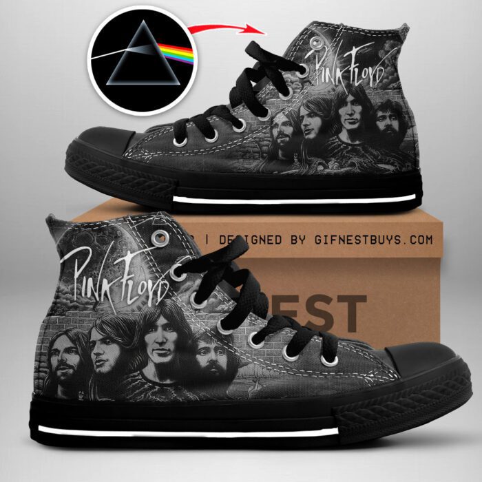 Pink Floyd High Top Canvas Shoes GUD1207