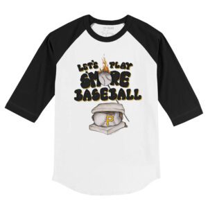 Pittsburgh Pirates S'mores 3/4 Black Sleeve Raglan Shirt