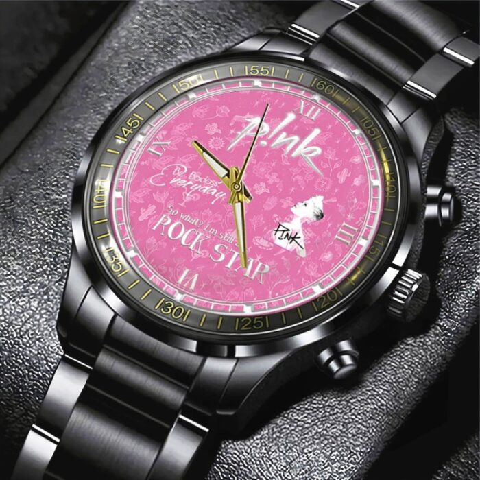 P!nk Black Stainless Steel Watch GUD1275