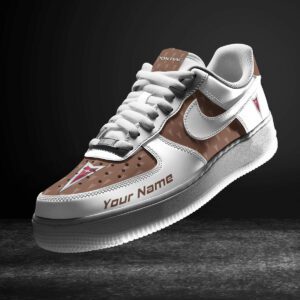 Pontiac Brown Air Force 1 Sneakers AF1 Limited Shoes For Cars Fan LAF2616