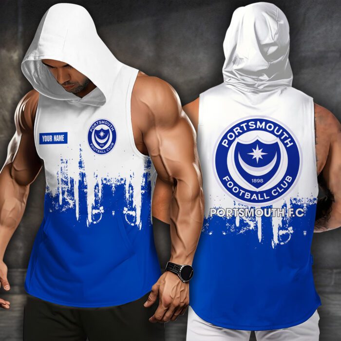 Portsmouth F.C Men Workout Hoodie Tank Tops WHT1492