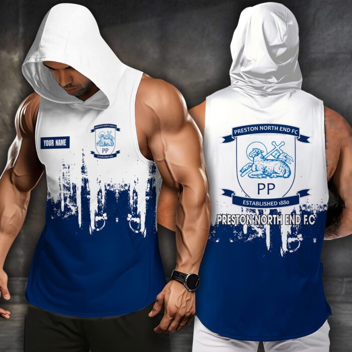 Preston North End F.C Men Workout Hoodie Tank Tops WHT1501