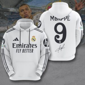Real Madrid CF x Kylian Mbappe 3D Unisex Hoodie GUD1102