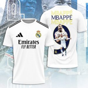 Real Madrid CF x Kylian Mbappe 3D Unisex T-Shirt GUD1417