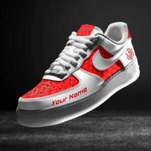 Red Air Force 1 Sneakers AF1 Limited Shoes For Cars Fan LAF2773