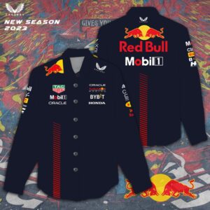 Red Bull Racing F1 Women Casual Shirt 3D Linen Shirt GWS1216