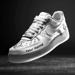 Renault White Air Force 1 Sneakers AF1 Limited Shoes For Cars Fan LAF2159