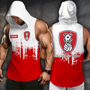 Rotherham United Men Workout Hoodie Tank Tops WHT1488