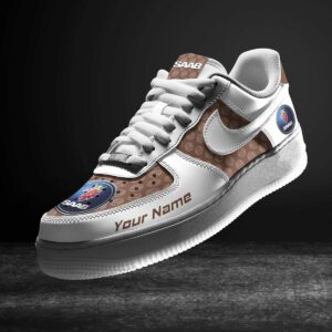 Saab Brown Air Force 1 Sneakers AF1 Limited Shoes For Cars Fan LAF2696