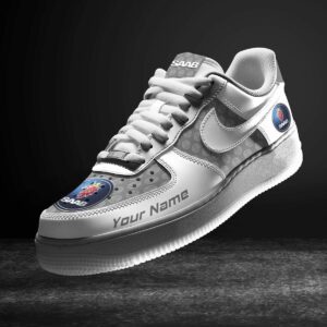 Saab Grey Air Force 1 Sneakers AF1 Limited Shoes For Cars Fan LAF2697