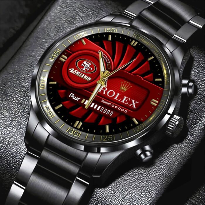 San Francisco 49ers x Rolex Black Stainless Steel Watch GUD1268