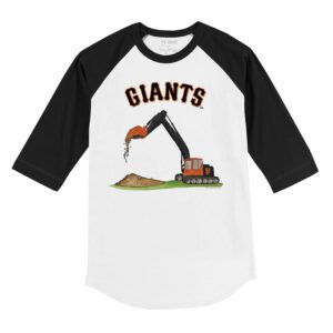 San Francisco Giants Excavator 3/4 Black Sleeve Raglan Shirt