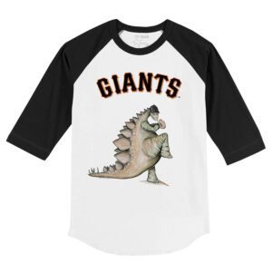 San Francisco Giants Stega 3/4 Black Sleeve Raglan Shirt