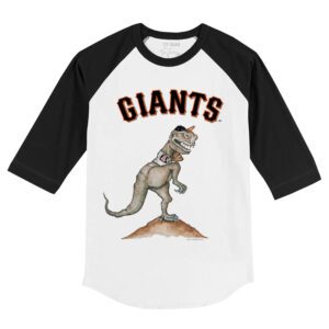 San Francisco Giants TT Rex 3/4 Black Sleeve Raglan Shirt