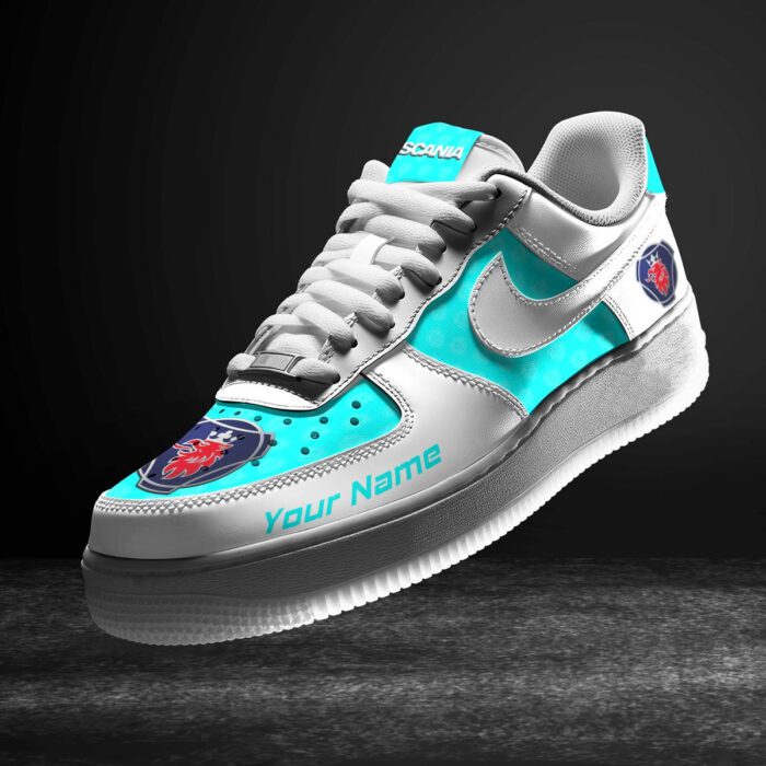 Scania Cyan Air Force 1 Sneakers AF1 Limited Shoes For Cars Fan LAF2538