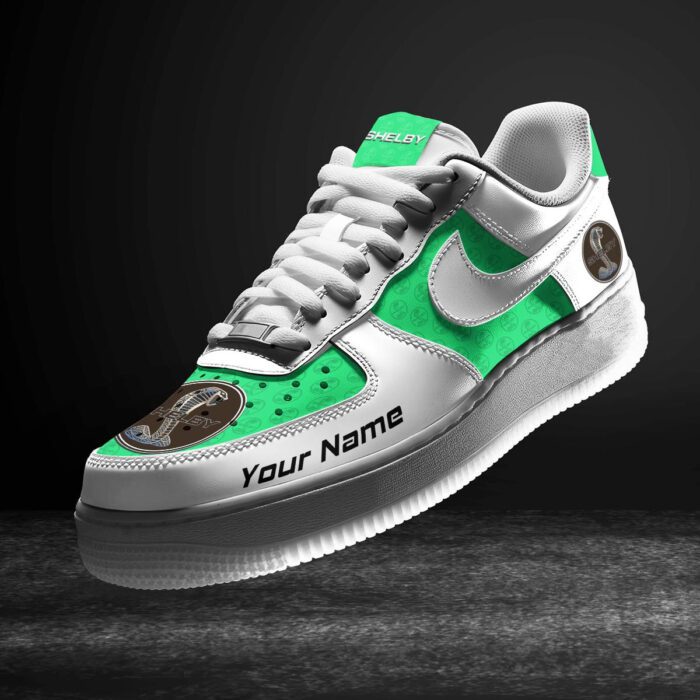 Shelby Light Green Air Force 1 Sneakers AF1 Limited Shoes For Cars Fan LAF2512
