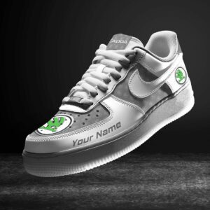 Skoda Grey Air Force 1 Sneakers AF1 Limited Shoes For Cars Fan LAF2487